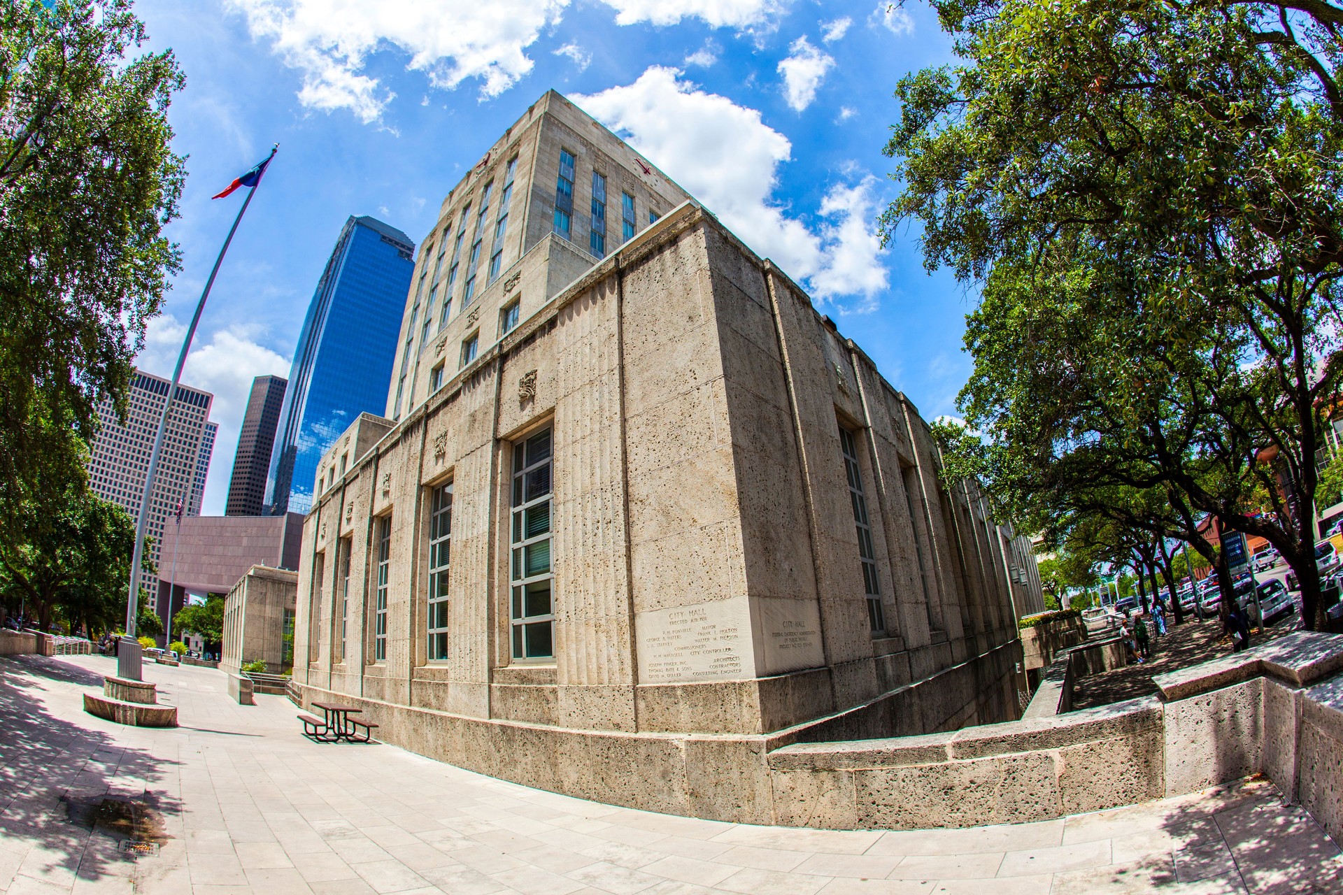 city hall of Houston  in daytime